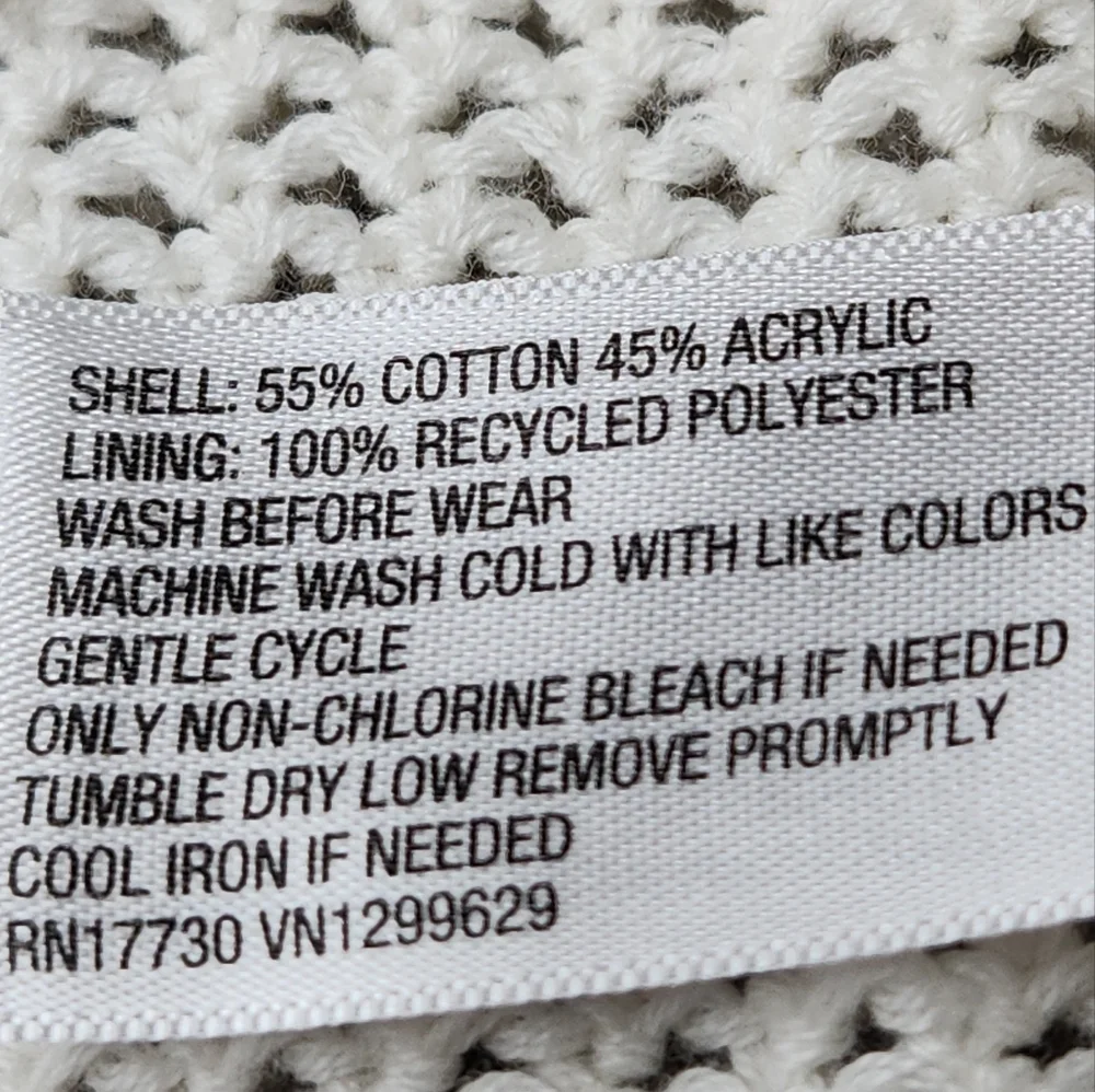 Girl's White Crocheted Tank Top - Art Class - S(6/6X)